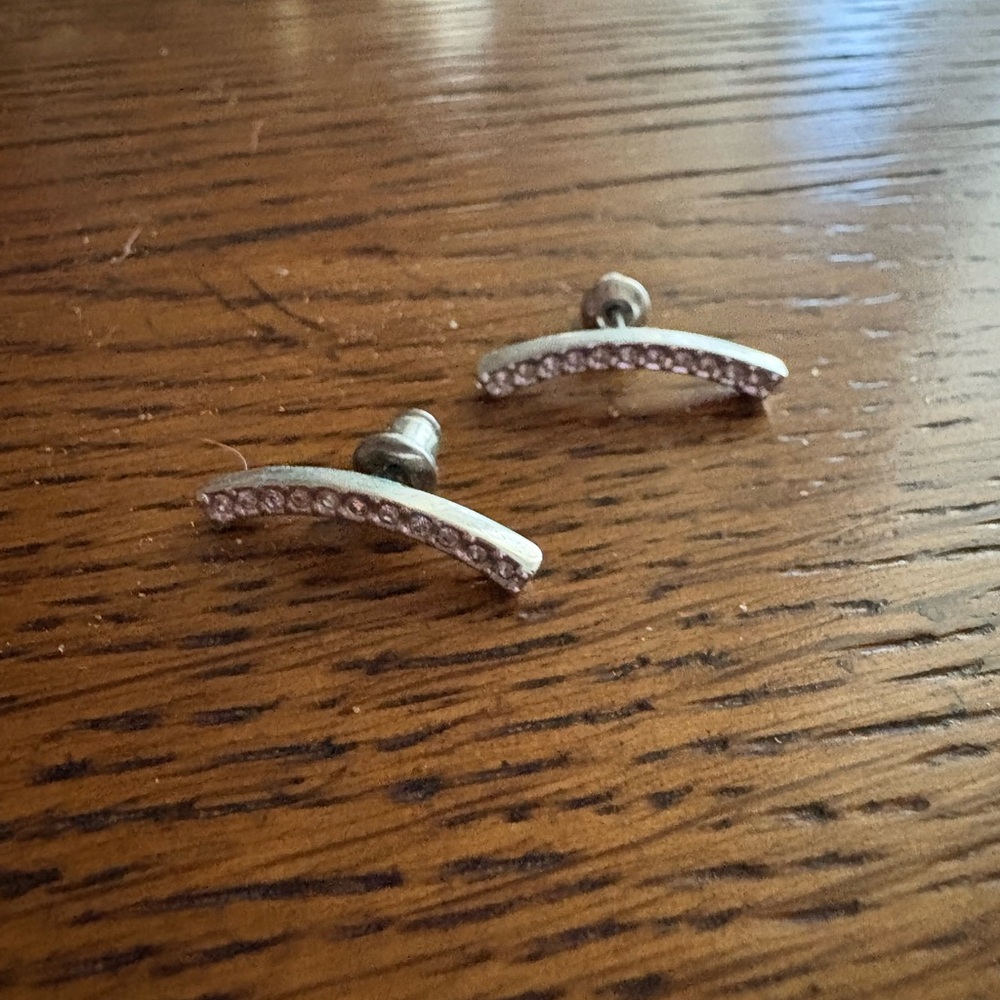 silver earring crawler